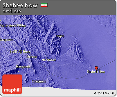 Political 3D Map of Shahr-e Now