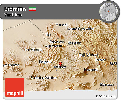 Satellite 3D Map of Bīdmīān