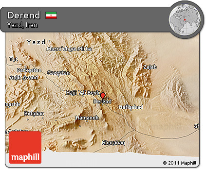 Satellite 3D Map of Derend