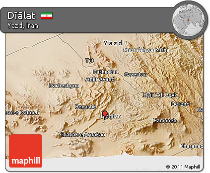 Satellite 3D Map of Dīālat