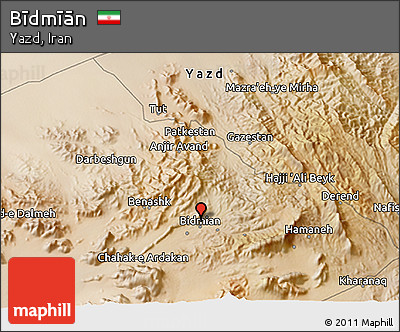 Satellite 3D Map of Bīdmīān