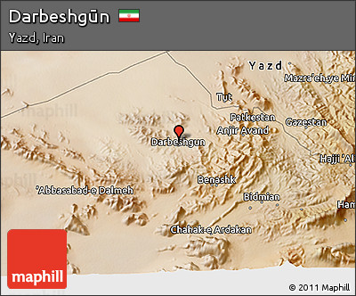 Satellite 3D Map of Darbeshgūn