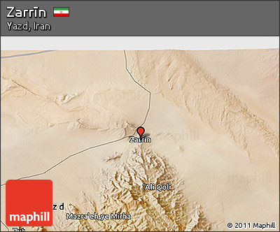 Satellite 3D Map of Zarrīn
