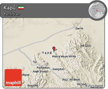 Shaded Relief 3D Map of Kapū