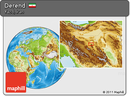 Physical Location Map of Derend