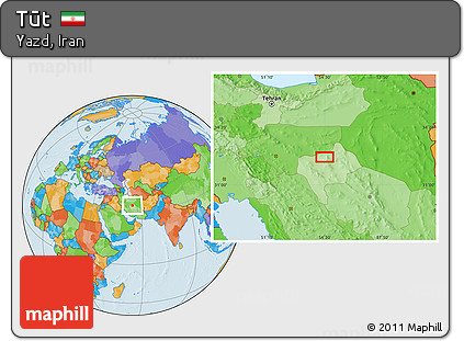 Political Location Map of Tūt