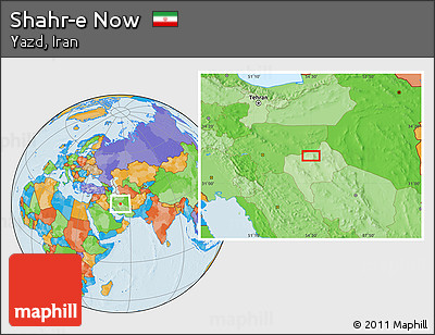 Political Location Map of Shahr-e Now