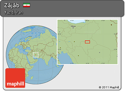 Savanna Style Location Map of Zājāb