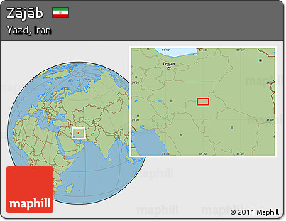 Savanna Style Location Map of Zājāb