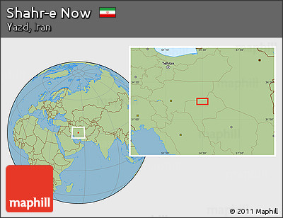 Savanna Style Location Map of Shahr-e Now