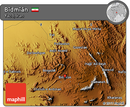 Physical Map of Bīdmīān