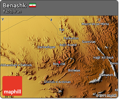 Physical Map of Benashk