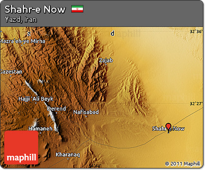 Physical Map of Shahr-e Now