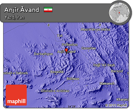 Political Map of Anjīr Āvand