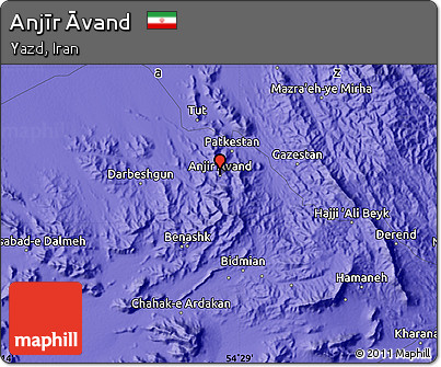 Political Map of Anjīr Āvand