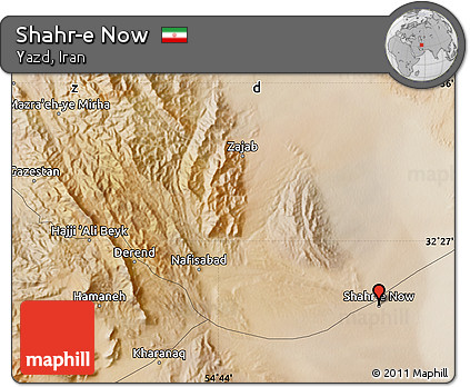 Satellite Map of Shahr-e Now