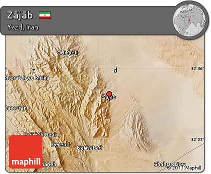 Satellite Map of Zājāb