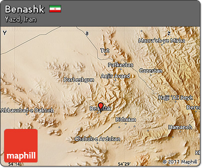 Satellite Map of Benashk