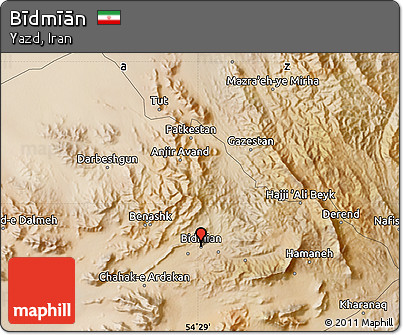 Satellite Map of Bīdmīān