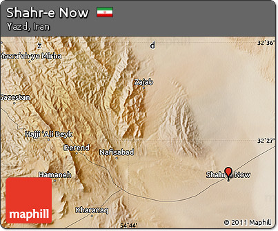 Satellite Map of Shahr-e Now