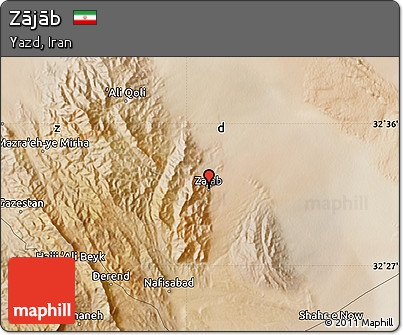 Satellite Map of Zājāb