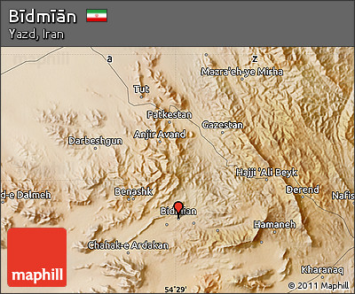 Satellite Map of Bīdmīān