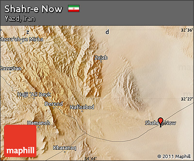 Satellite Map of Shahr-e Now