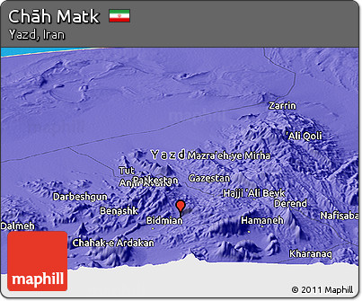 Political Panoramic Map of Chāh Matk
