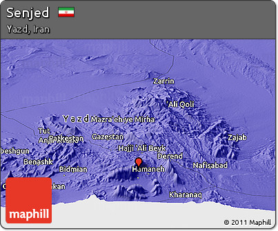 Political Panoramic Map of Senjed