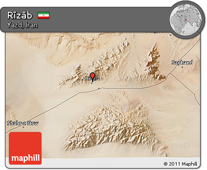 Satellite 3D Map of Rīzāb