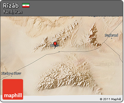 Satellite 3D Map of Rīzāb