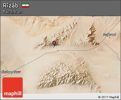Satellite 3D Map of Rīzāb