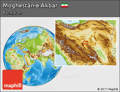Physical Location Map of Moghestān-e Akbar