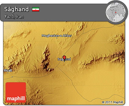 Physical Map of Sāghand