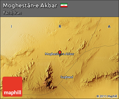 Physical Map of Moghestān-e Akbar