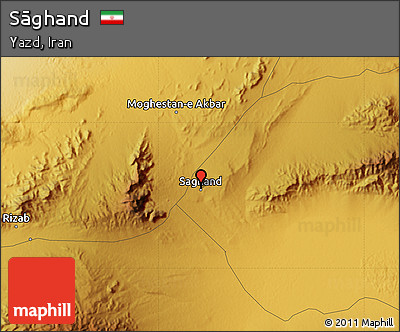 Physical Map of Sāghand