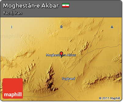Physical Map of Moghestān-e Akbar