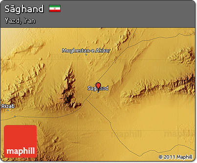 Physical Map of Sāghand