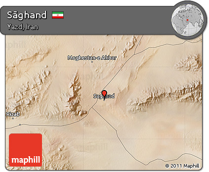Satellite Map of Sāghand