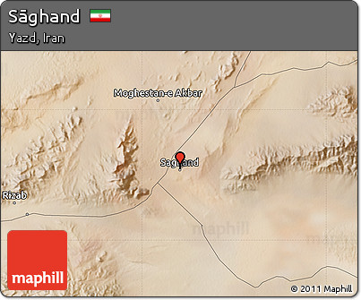 Satellite Map of Sāghand