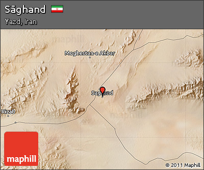 Satellite Map of Sāghand