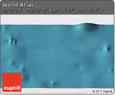 Satellite 3D Map of the Area around 32° 36' 26" N, 55° 10' 29" W