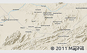 Shaded Relief 3D Map of the area around 32° 36' 26" N, 62° 58' 30" E