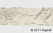 Shaded Relief Panoramic Map of Āhangarān