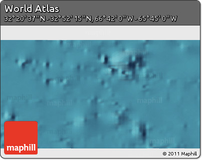 Satellite 3D Map of the Area around 32° 36' 26" N, 66° 13' 29" W