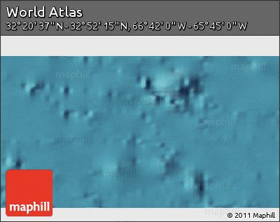 Satellite 3D Map of the Area around 32° 36' 26" N, 66° 13' 29" W