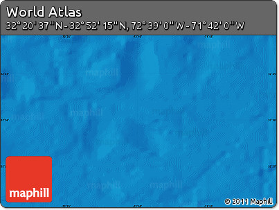 Physical Map of the Area around 32° 36' 26" N, 72° 10' 30" W