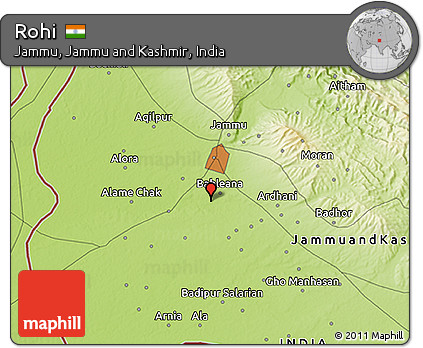 Physical 3D Map of Rohi