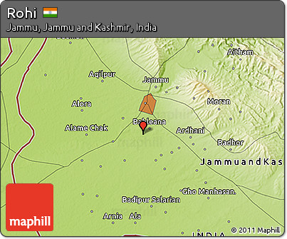 Physical 3D Map of Rohi