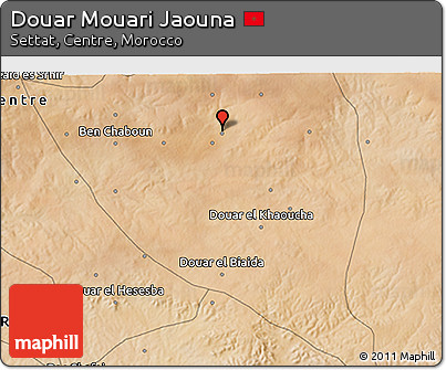 Satellite 3D Map of Douar Mouari Jaouna